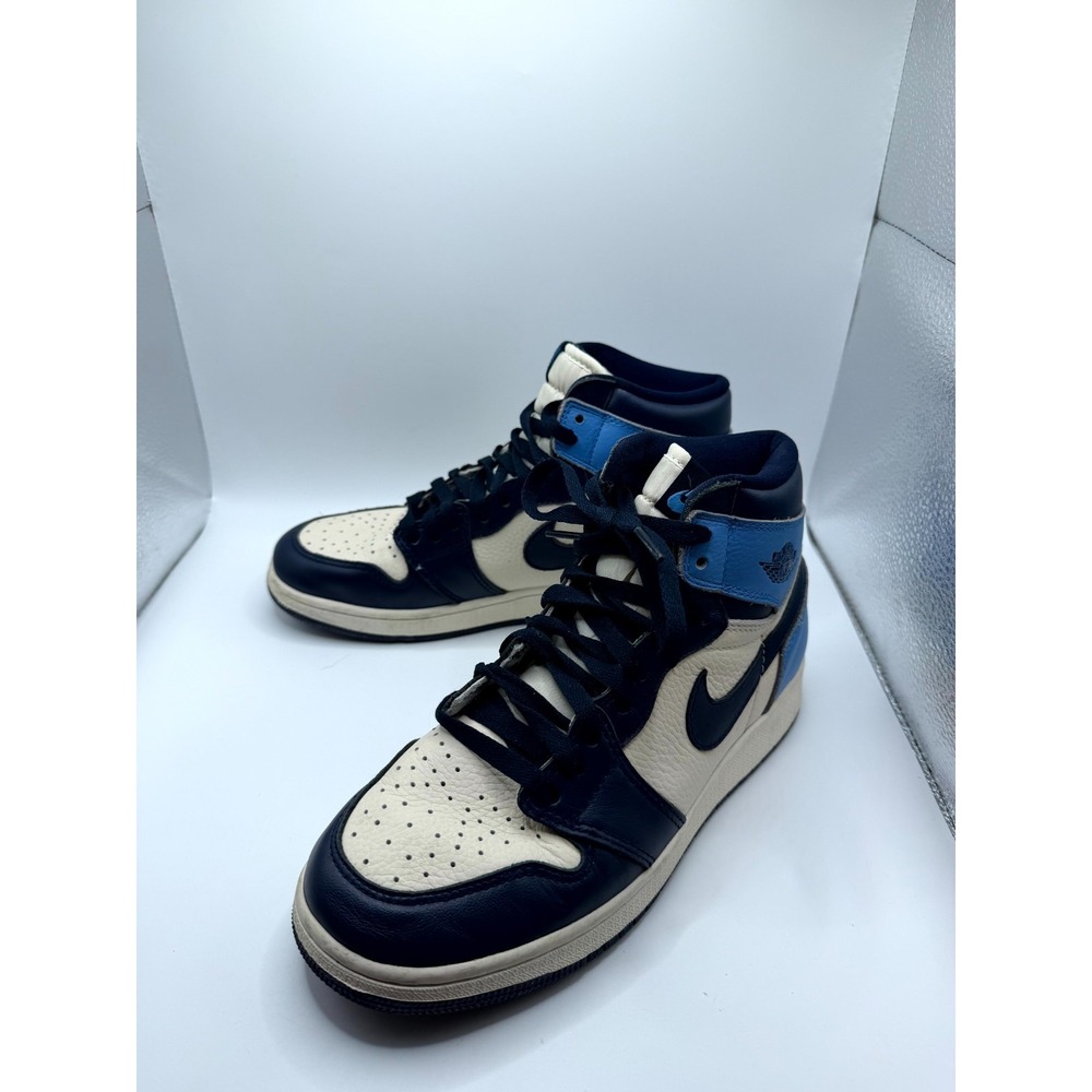 Nike Air Jordan 1 Retro High OG Obsidian 555088-140 Mens 6 Sneaker Blue Leather